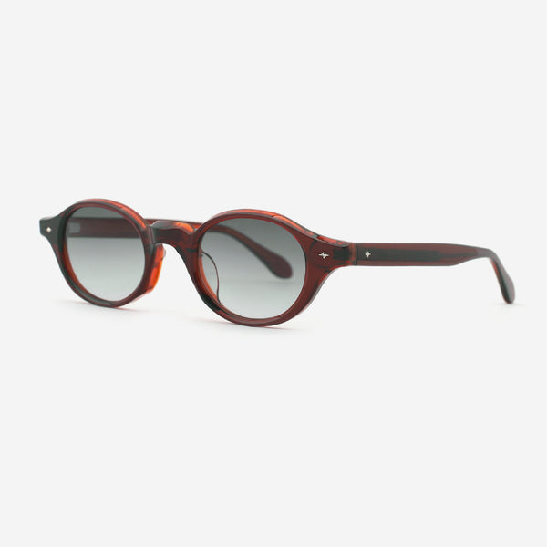 Retro Oval Acetate Unisex Sunglasses 24A8278