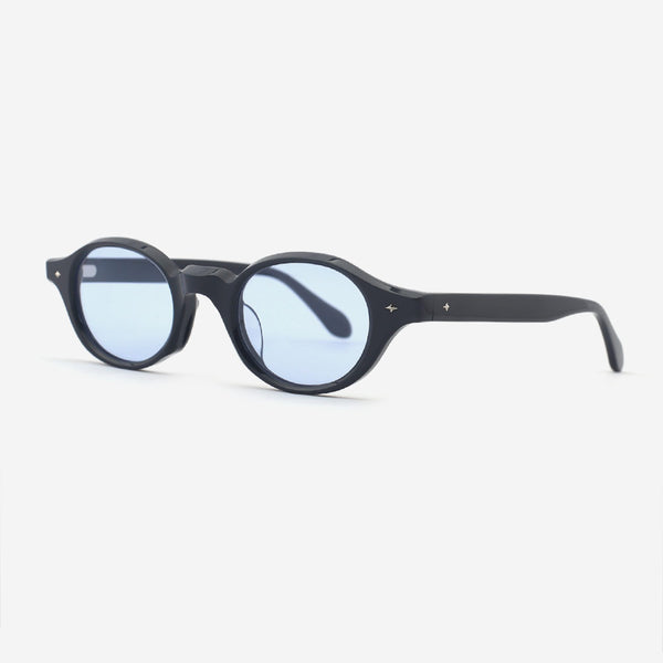 Retro Oval Acetate Unisex Sunglasses 24A8278