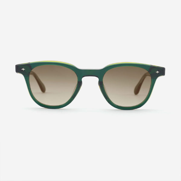 Retro Round Acetate Unisex Sunglasses 24A8279