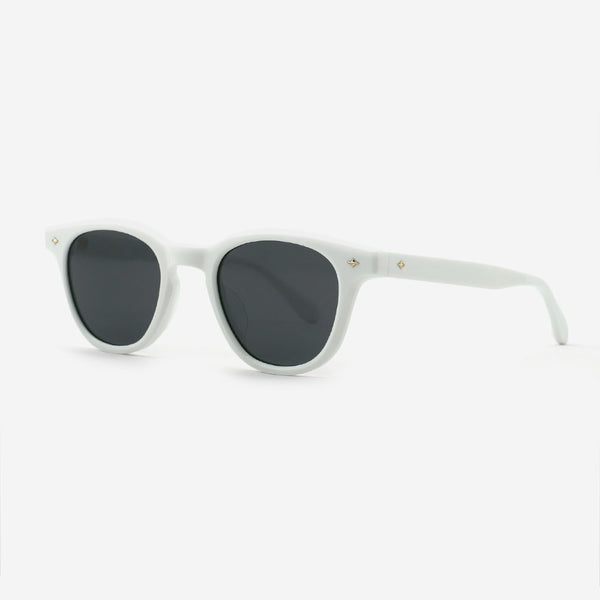 Retro Round Acetate Unisex Sunglasses 24A8279