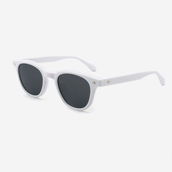 Retro Round Acetate Unisex Sunglasses 24A8279