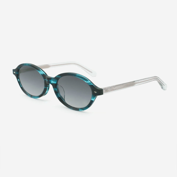 Retro Oval Acetate Female Sunglasses 24A8280