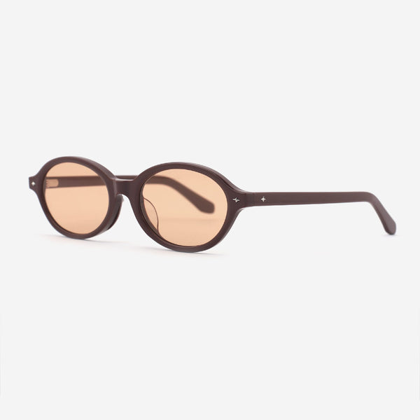 Retro Oval Acetate Female Sunglasses 24A8280