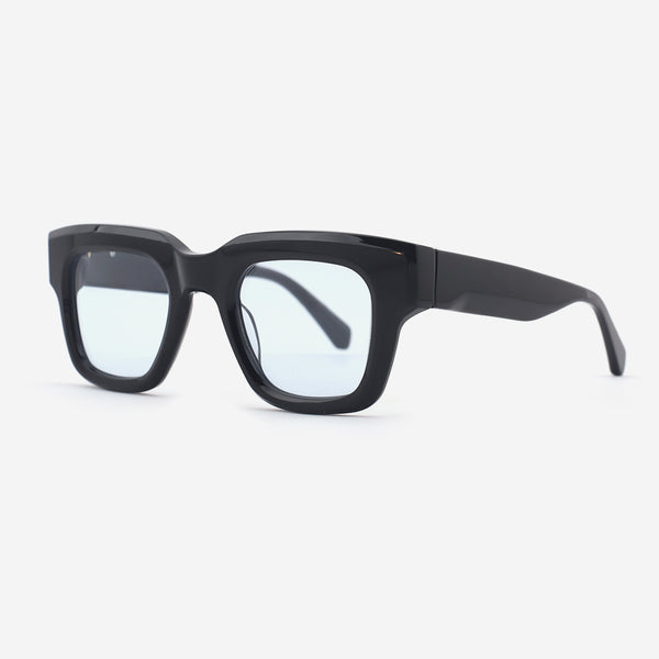 Retro Square Thick Acetate Unisex Sunglasses 24A8300