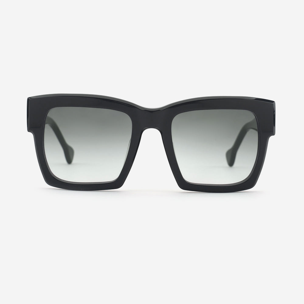 Vintage Square Thick Acetate Unisex Sunglasses 24A8315