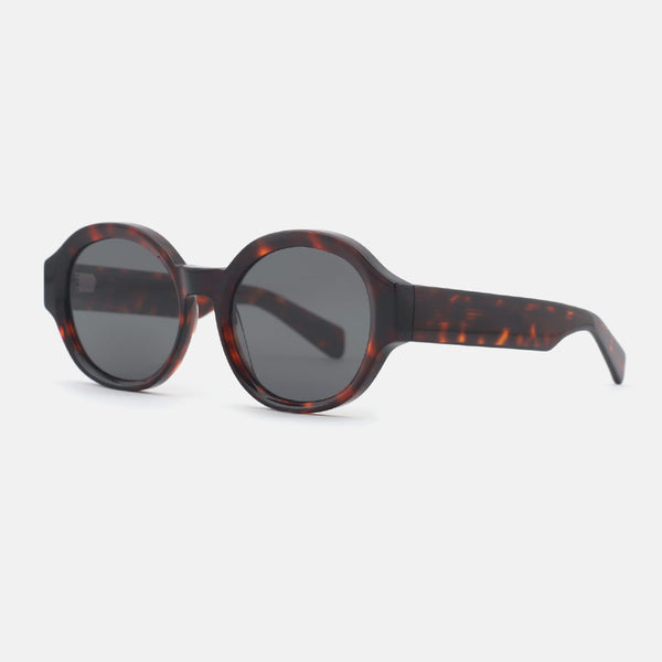 Vintage Round Acetate Women's Sunglasses 24A8316