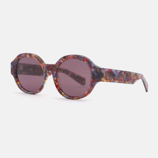 Vintage Round Acetate Women's Sunglasses 24A8316