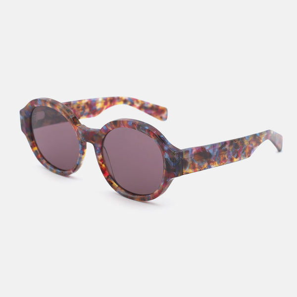 Vintage Round Acetate Women's Sunglasses 24A8316