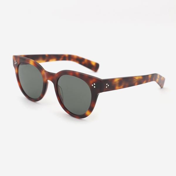Round Acetate Unisex Sunglasses 25A8031