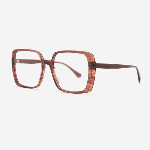 Square Oversize Acetate Female Optical Frames 25A3070