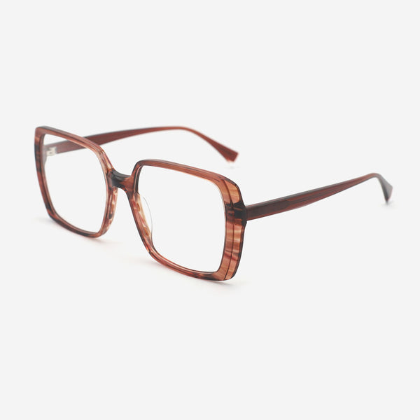 Square Oversize Acetate Female Optical Frames 25A3070