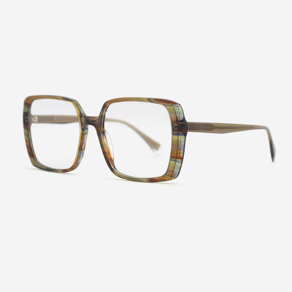 Square Oversize Acetate Female Optical Frames 25A3070