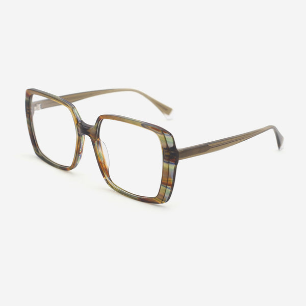 Square Oversize Acetate Female Optical Frames 25A3070