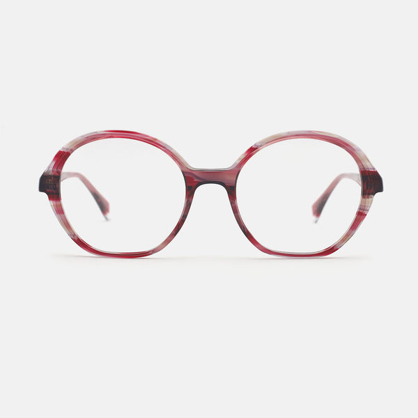 Round Laminated Acetate Female Optical Frames 25A3071