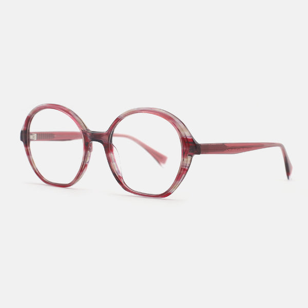 Round Laminated Acetate Female Optical Frames 25A3071
