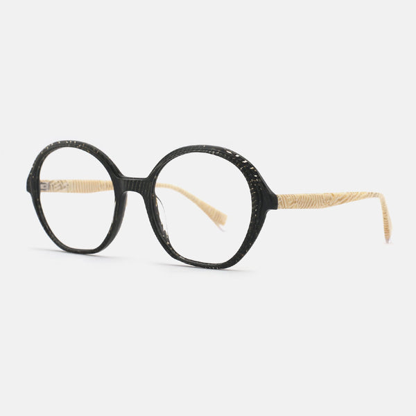 Round Laminated Acetate Female Optical Frames 25A3071