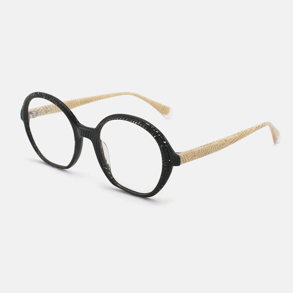 Round Laminated Acetate Female Optical Frames 25A3071