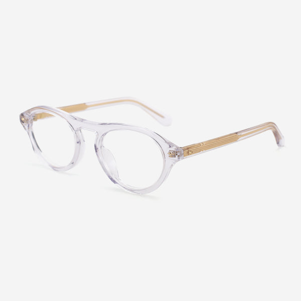 Oval Aviator Keyhole Acetate Female Optical Frames 25A3072