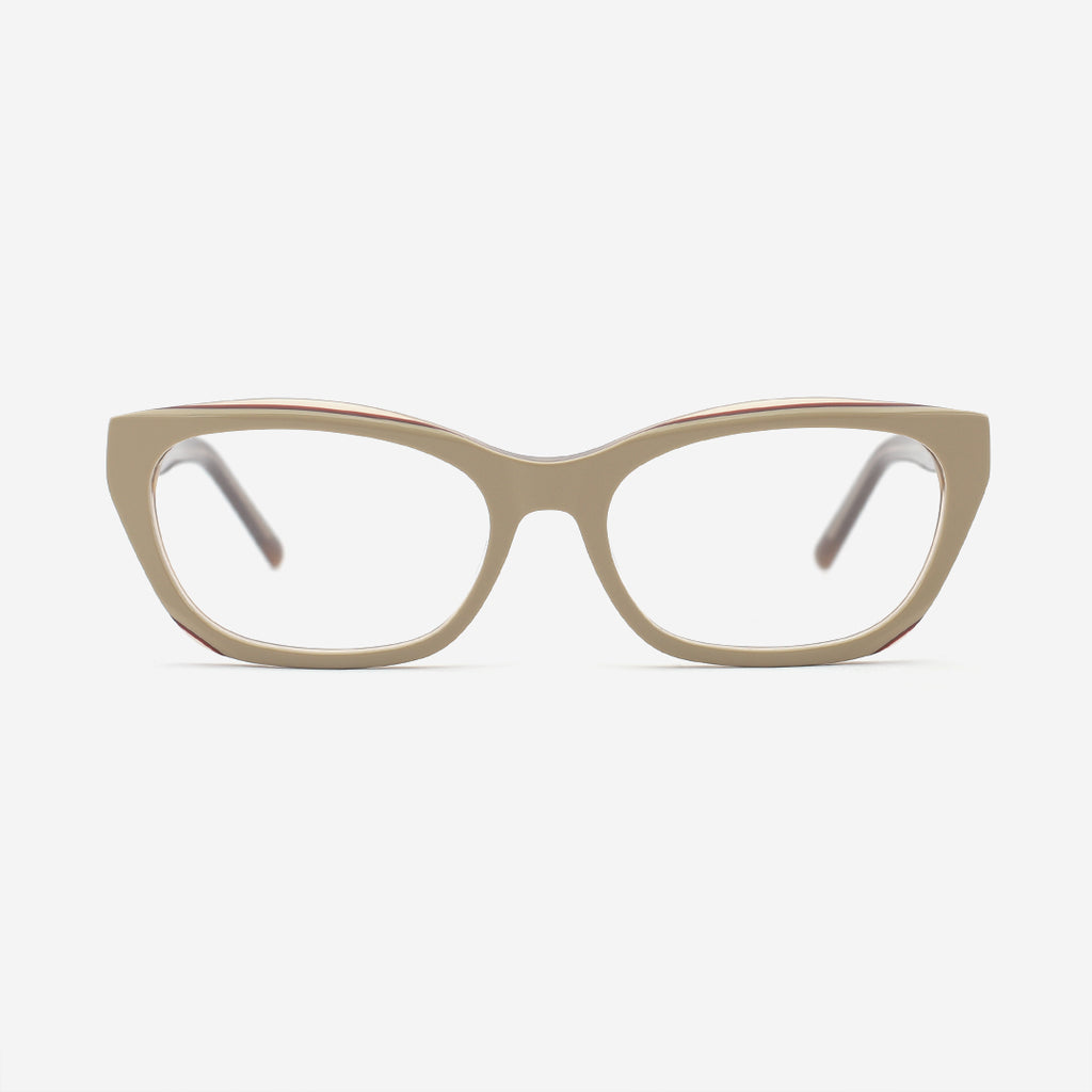 Cat Eye Bevel Acetate Women's Optical Frames 25A3139