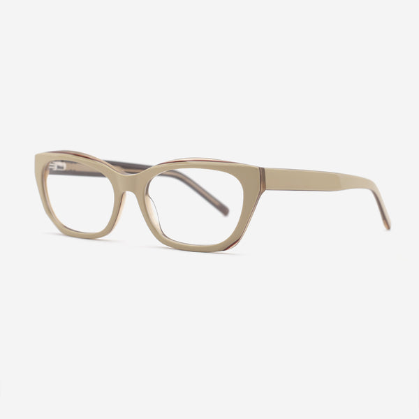 Cat Eye Bevel Acetate Women's Optical Frames 25A3139