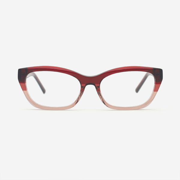 Cat Eye Bevel Acetate Women's Optical Frames 25A3139