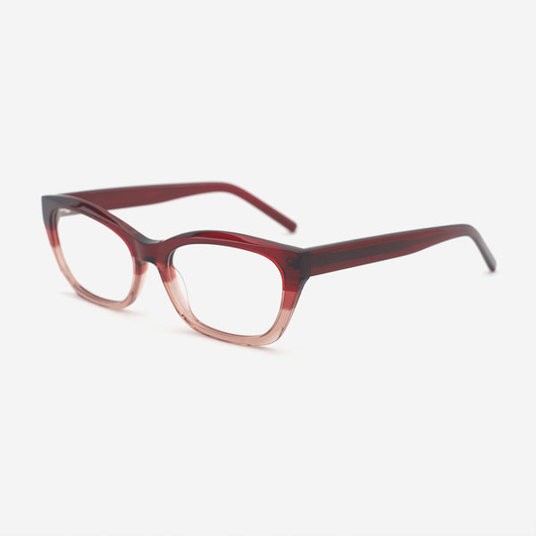 Cat Eye Bevel Acetate Women's Optical Frames 25A3139
