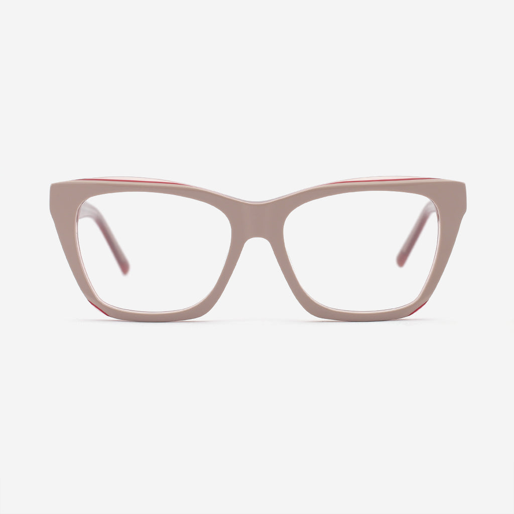 Cat Eye Bevel Acetate Women's Optical Frames 25A3140