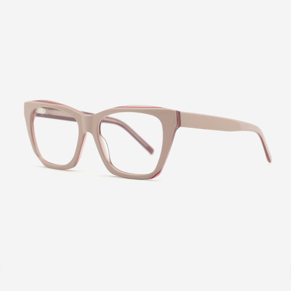 Cat Eye Bevel Acetate Women's Optical Frames 25A3140