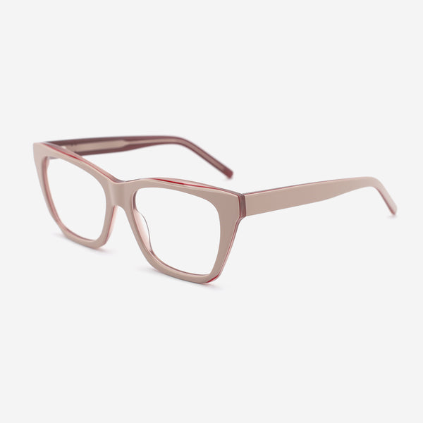 Cat Eye Bevel Acetate Women's Optical Frames 25A3140