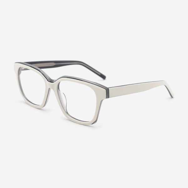 Square Bevel Acetate Female Optical Frames 25A3142