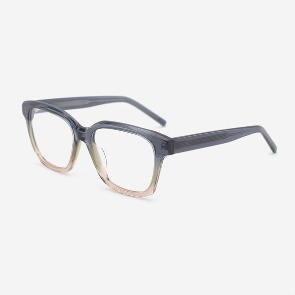 Square Bevel Acetate Female Optical Frames 25A3142