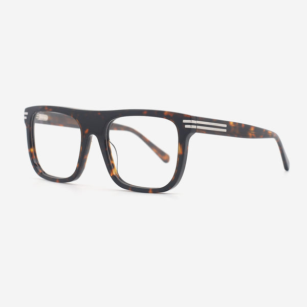 Aviator Flat Top Acetate Unisex Optical Frames 25A3175