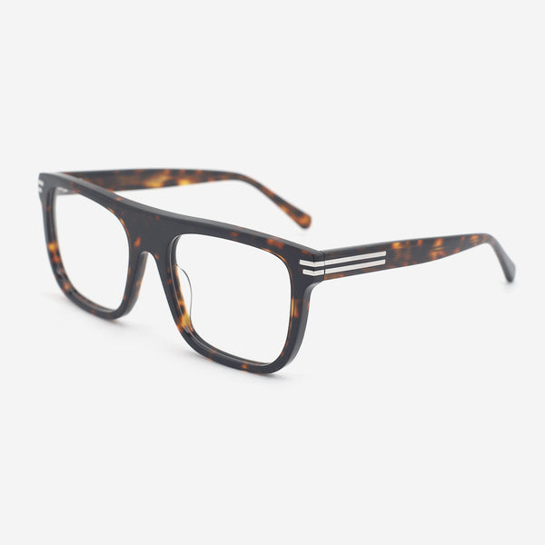 Aviator Flat Top Acetate Unisex Optical Frames 25A3175