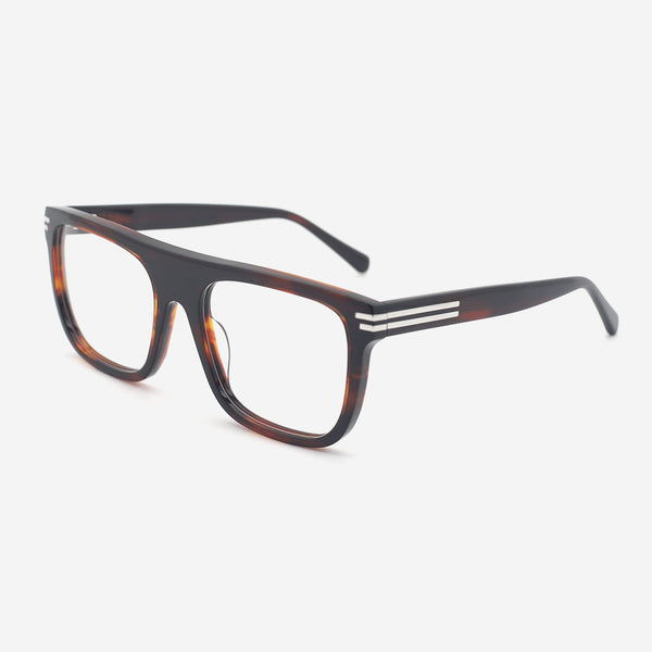 Aviator Flat Top Acetate Unisex Optical Frames 25A3175