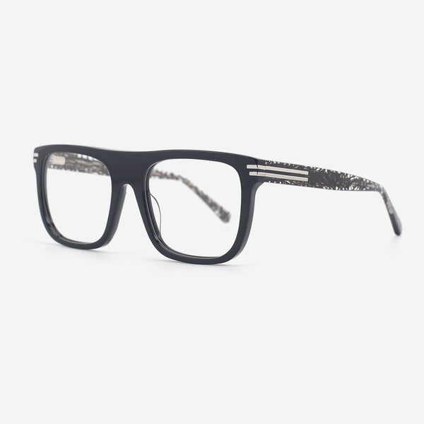 Aviator Flat Top Acetate Unisex Optical Frames 25A3175