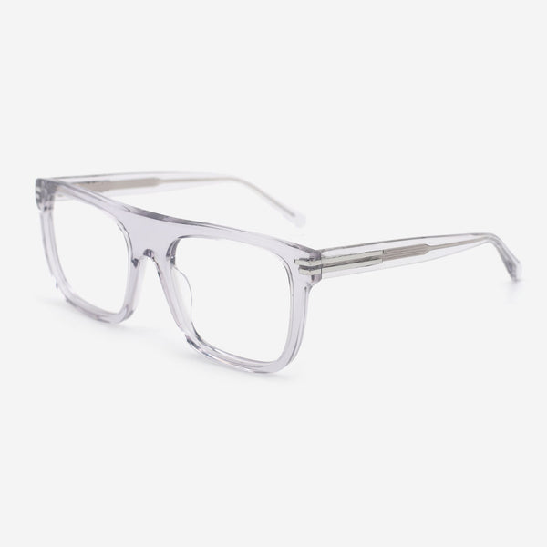 Aviator Flat Top Acetate Unisex Optical Frames 25A3175