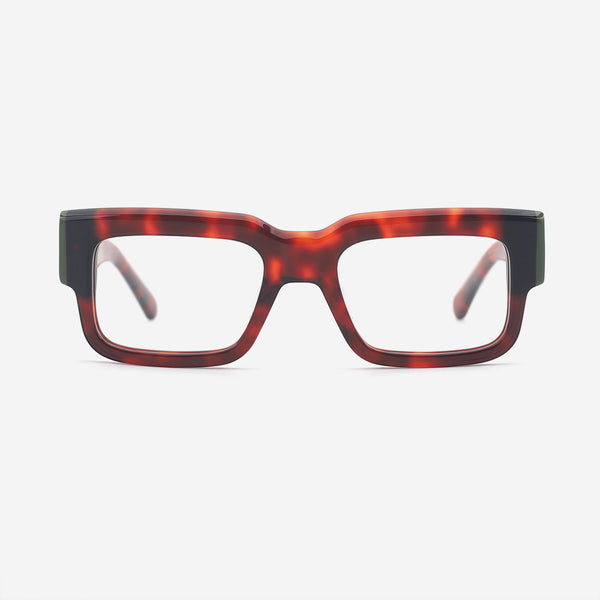Thick Rectangle Acetate Unisex Optical Frames 25A3182