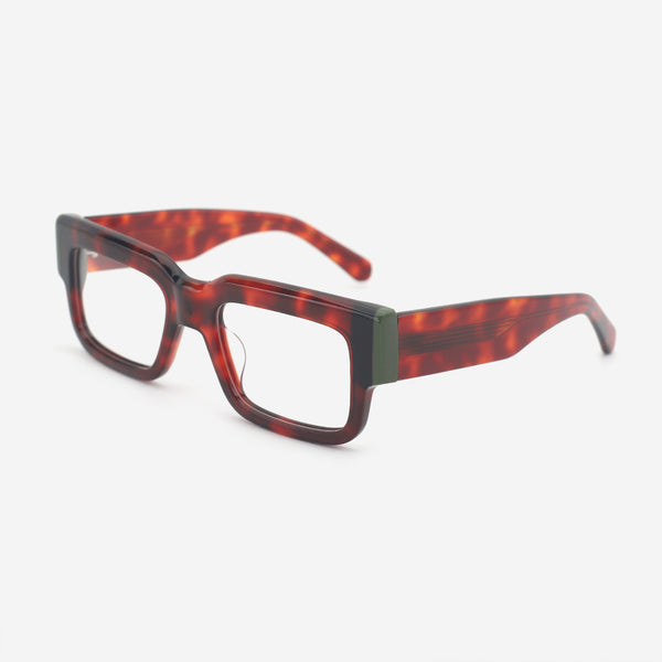 Thick Rectangle Acetate Unisex Optical Frames 25A3182