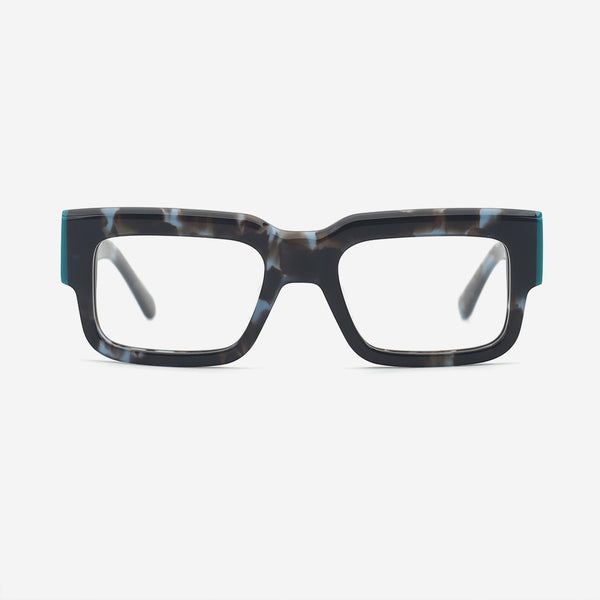 Thick Rectangle Acetate Unisex Optical Frames 25A3182