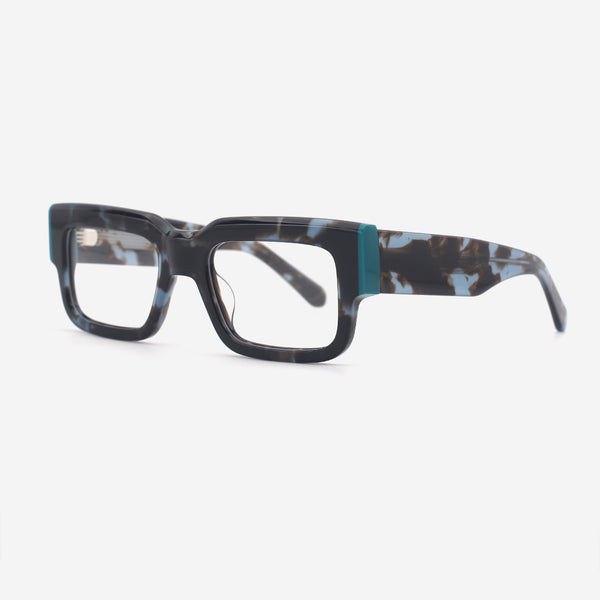 Thick Rectangle Acetate Unisex Optical Frames 25A3182