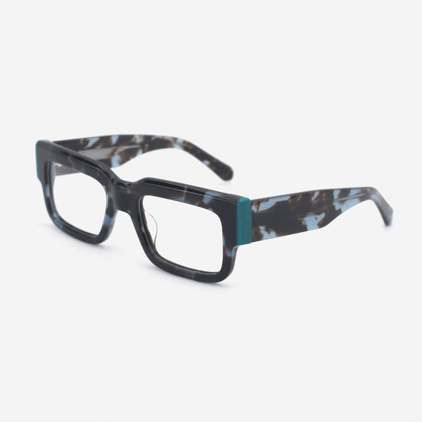 Thick Rectangle Acetate Unisex Optical Frames 25A3182