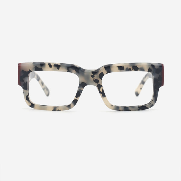 Thick Rectangle Acetate Unisex Optical Frames 25A3182