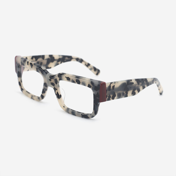 Thick Rectangle Acetate Unisex Optical Frames 25A3182