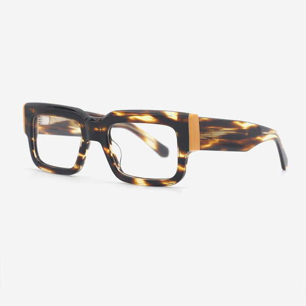 Thick Rectangle Acetate Unisex Optical Frames 25A3182