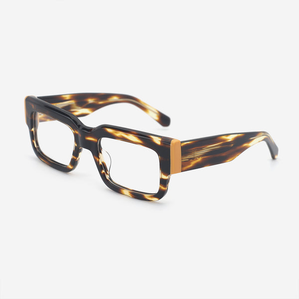 Thick Rectangle Acetate Unisex Optical Frames 25A3182