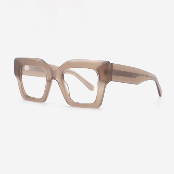 Square Thick Bevel Acetate Unisex Optical Frames 25A3183