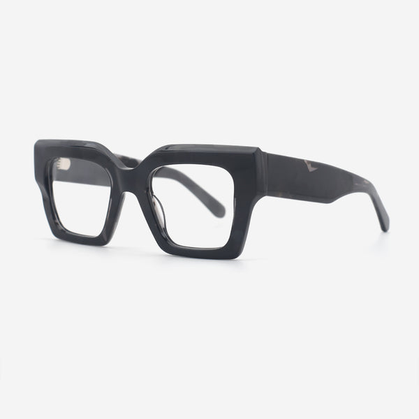 Square Thick Bevel Acetate Unisex Optical Frames 25A3183