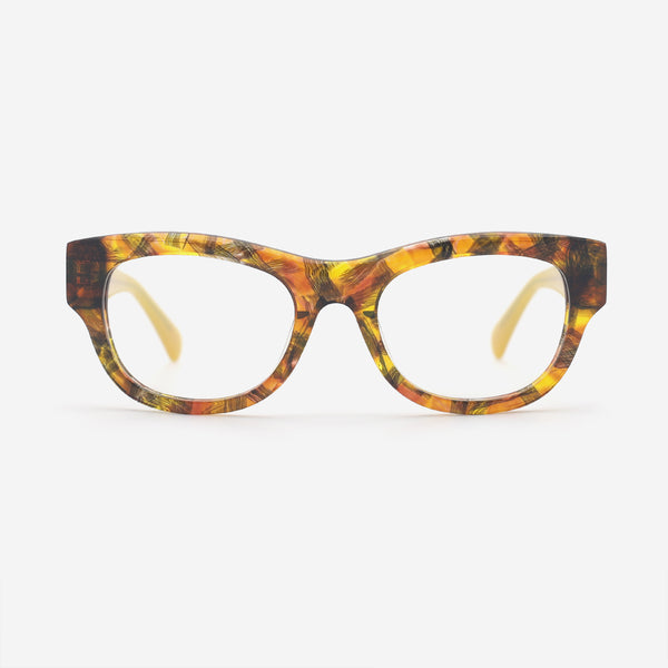 Cat Eye Bevel Acetate Women's Optical Frames 25A3184