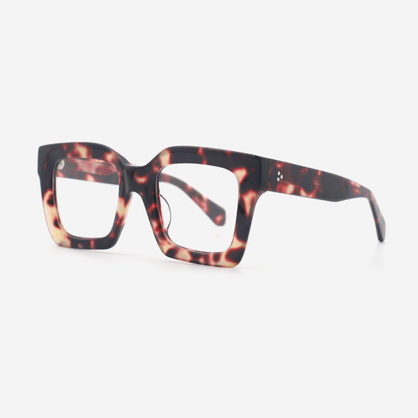 Sqaure Bevel Acetate Women's Optical Frames 25A3186