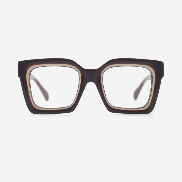 Sqaure Bevel Acetate Women's Optical Frames 25A3186